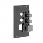 Gessi Partie cachée Mitigeur thermostatique haut débit 2 sorties indépendantes 43103 | Edilceram Design