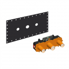 Gessi Elément de lavabo à encastrer à trois trous pour montage mural 45089 | Edilceram Design