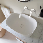 Agape Neb ACER0701ZZ lavabo à poser avec cuvette à déchets | Edilceram Design