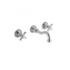 Robinet de lavabo Cristina Mélangeur de lavabo mural 3 trous Canova CN242 | Edilceram Design