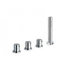 Mélangeur de baignoire Cristina Tricolore Verde mélangeur de bord de baignoire déviateur à 2 voies TV122 | Edilceram Design