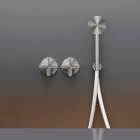Cea Design Cross CRX 22Y mélangeurs muraux progressifs pour baignoire/douche | Edilceram Design