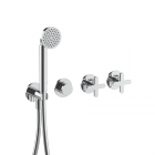 Ensemble douche/baignoire + pièce à encastrer Fantini Icona Classic R017B+R017A | Edilceram Design