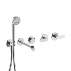 Bord de baignoire + Ensemble de pièces à encastrer Fantini Icona Deco R119B+R119A | Edilceram Design