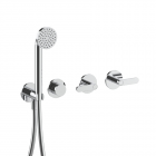 Ensemble douche/baignoire + pièce à encastrer Fantini Icona Deco R117B+R117A | Edilceram Design