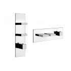 Gessi Rettangolo Wellness 43024 Mitigeur de douche thermostatique mural | Edilceram Design