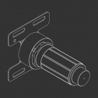 Corps auxiliaire à encastrer pour becs, pommeaux de douche et douchettes Cea INC03 | Edilceram Design