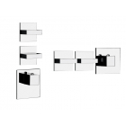 Gessi Rettangolo Wellness 43214 Mitigeur de douche thermostatique mural | Edilceram Design