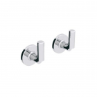 Paire de patères chromées Lineabeta Sbecà 61107.29.00 | Edilceram Design