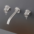 CEA Milo360 MIL38 mitigeur mural de lavabo avec deux robinets | Edilceram Design