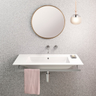 Lavabo céramique à poser/mural GSI Pura 8844111 | Edilceram Design
