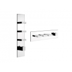 Gessi Rettangolo Wellness 43026 Mitigeur thermostatique de douche mural | Edilceram Design