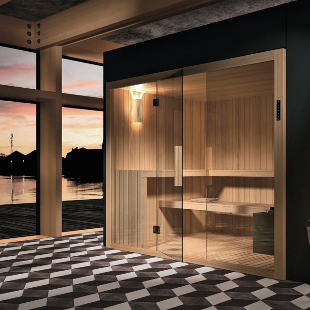 Sauna finlandais Hafro Kyra SKY10016-1S005 | Edilceram Design