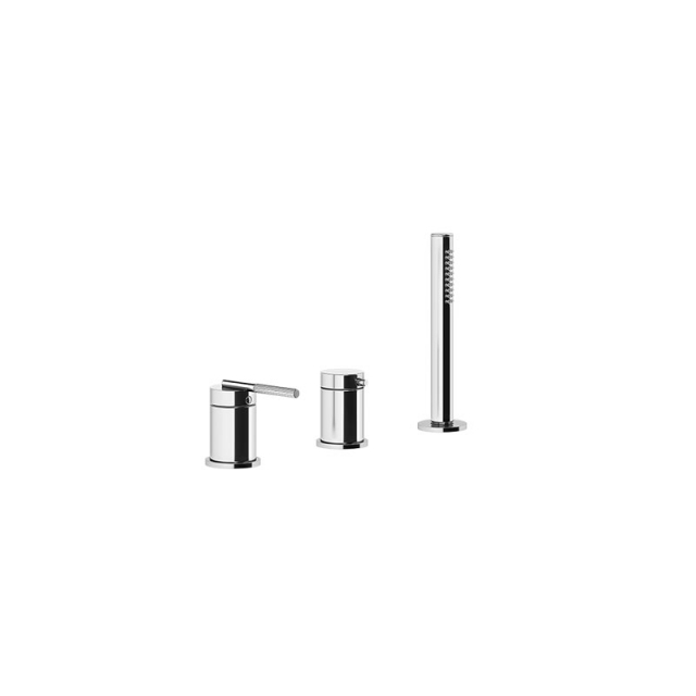 Gessi Ingranaggio 63547 Mélangeur bain-douche 3 trous en hauteur | Edilceram Design