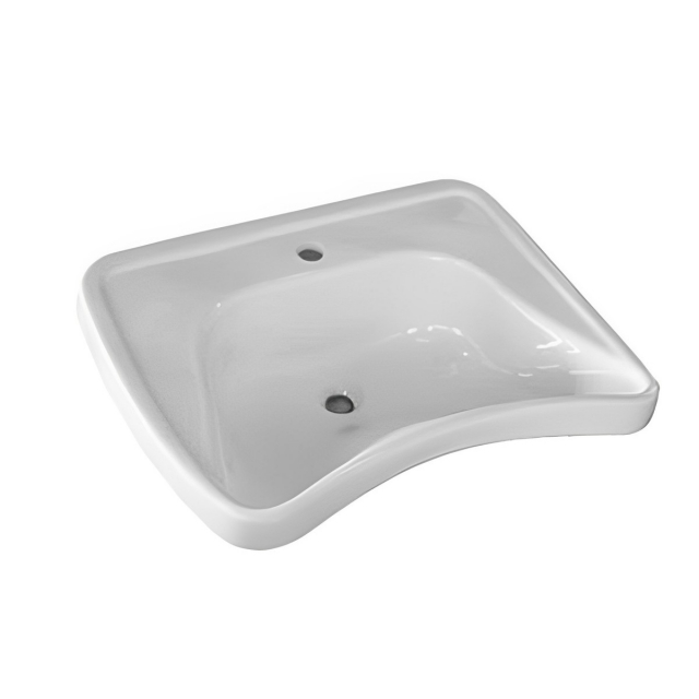 Lavabo ergonomique pour handicapés 70x56 cm Civita Cromo HH 150 LAB | Edilceram Design