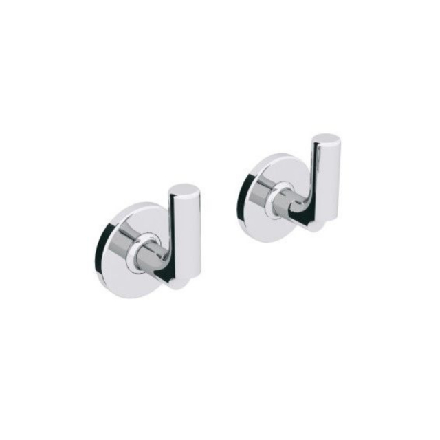 Paire de patères chromées Lineabeta Sbecà 61107.29.00 | Edilceram Design