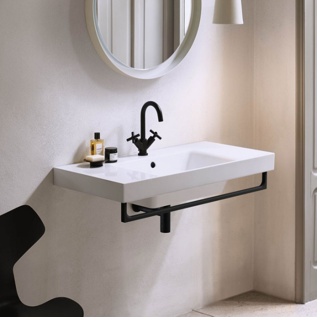 Lavabo encastré / mural en céramique GSI Nubes 9651111 | Edilceram Design